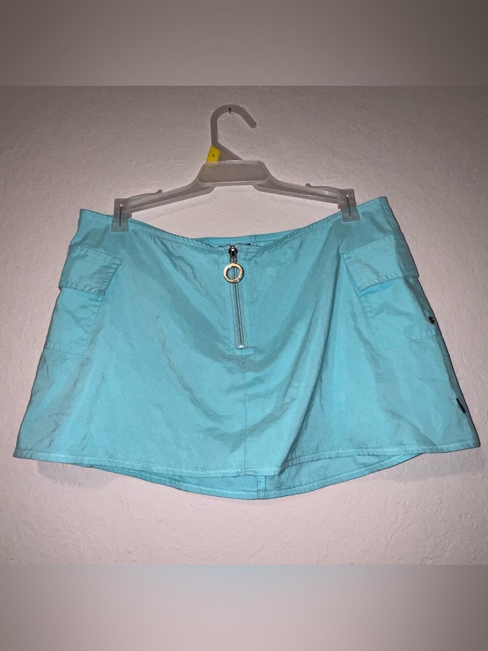 Y2K Style Tommy Hilfiger Light Blue Swim Mini Skirt Cover Up Size Medium